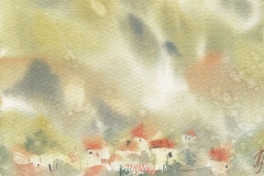 planine-selo-akvarel