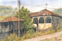 srbija-selo-akvarel